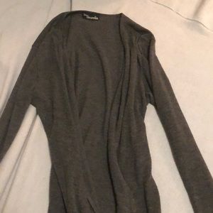 Long grey cardigan